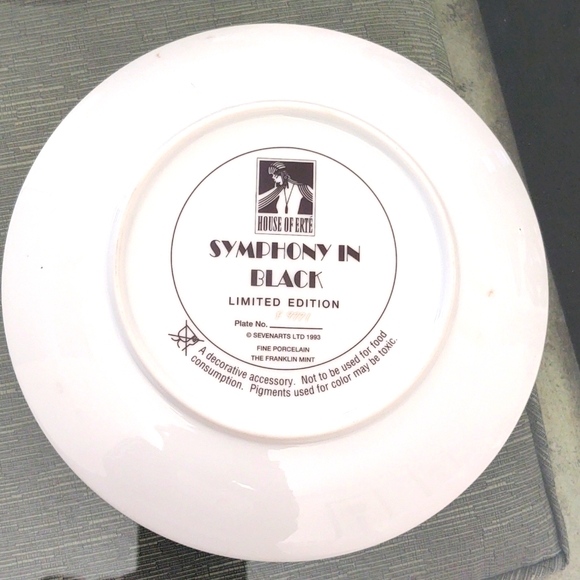 House of Erte Limited Edition Display Plates - Picture 6 of 7
